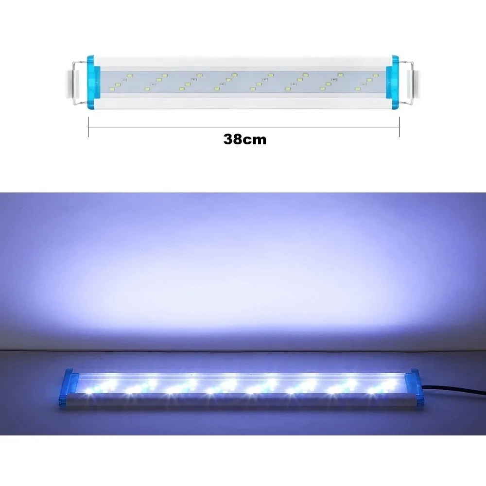 Luminária Aquário Led 3 Cores 12w 38cm A 50cm Bivolt Regulável em Oferta na Shopee