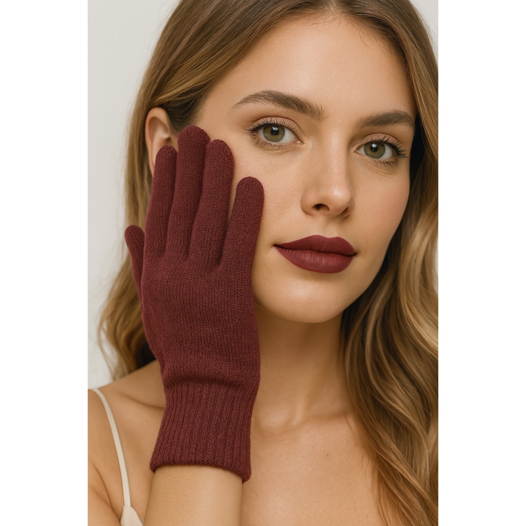 Luva de Lã Inverno Unissex Lisa Várias Cores ref:38205-10