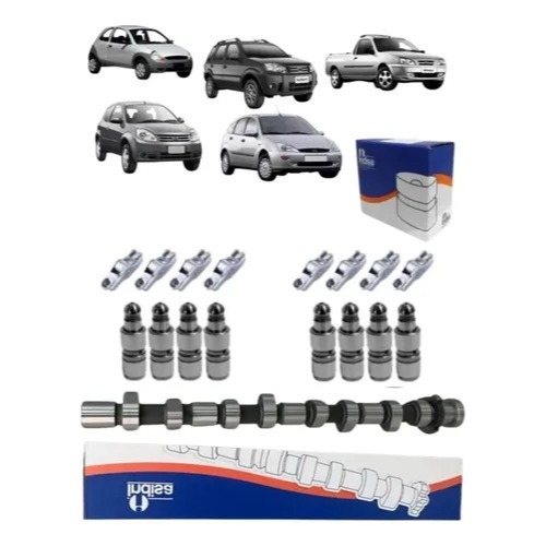 Kit Eixo Comando Válvula P/ Ford Fiesta Ka Ecosport 1.6 8v