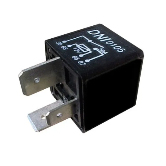 Relé Auxiliar, Injeção Eletrônica 50A e 12V - Aplicações Fiat / Volkswagen / GM / Peugeot / Hyundai - DNI0105