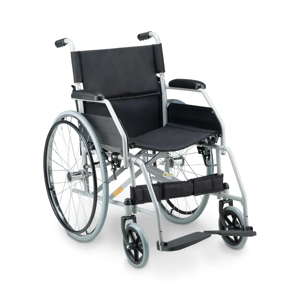 Cadeira de Rodas Dobrável Dellamed em Aço Carbono Suporta até 120KG D100