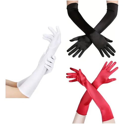 Luvas Longas 42cm em Lycra Extra Nº12 Festa Fantasia Acessório Feminino Adulto Glamour Dama de Honra em Oferta na Shopee