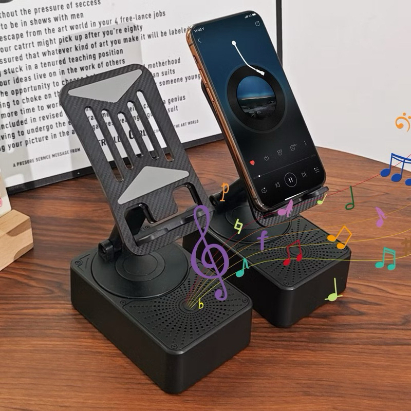 Alto-Falante Do Suporte Telefone 2 Em 1 Aperto Celular De Rotação De 360 Graus Com Som-envio rápido em Oferta na Shopee