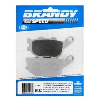 Pastilha de Freio Speed Brandy - 9,3mm - CB 600 Hornet 2005 em diante (T) / CBR 900 RR Fireblade 1992 até 2003 (T)