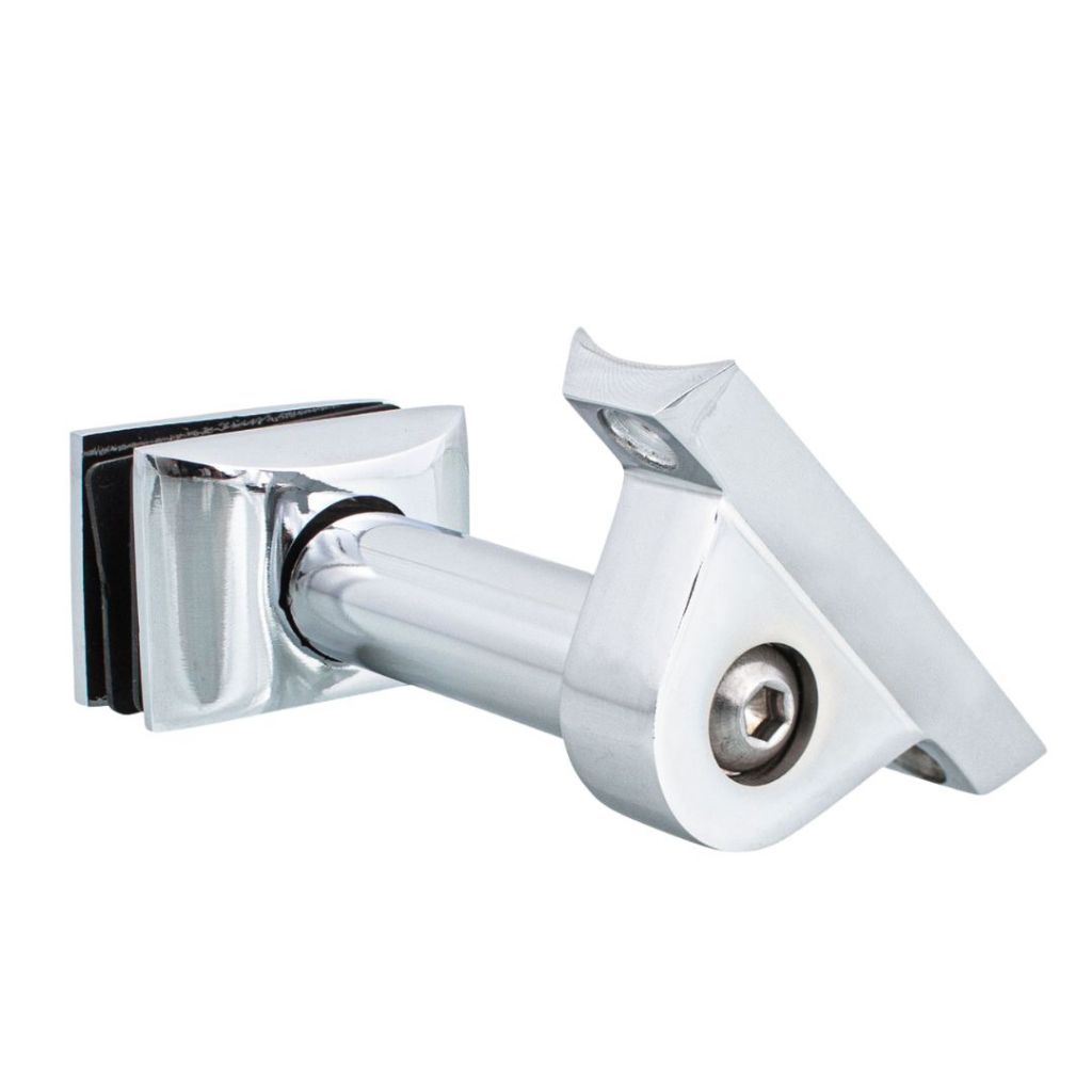 Suporte Corrimão Vidro Cromado 2' Corrimão Guarda Corpo Pd02 - T&M