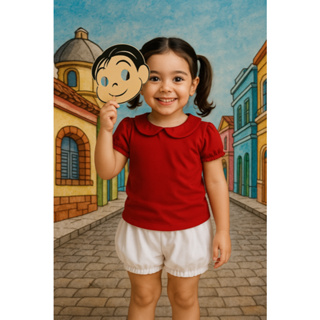 FANTASIA INFANTIL FESTAS TURMA DA MONICA - MENINAS em Oferta na Shopee