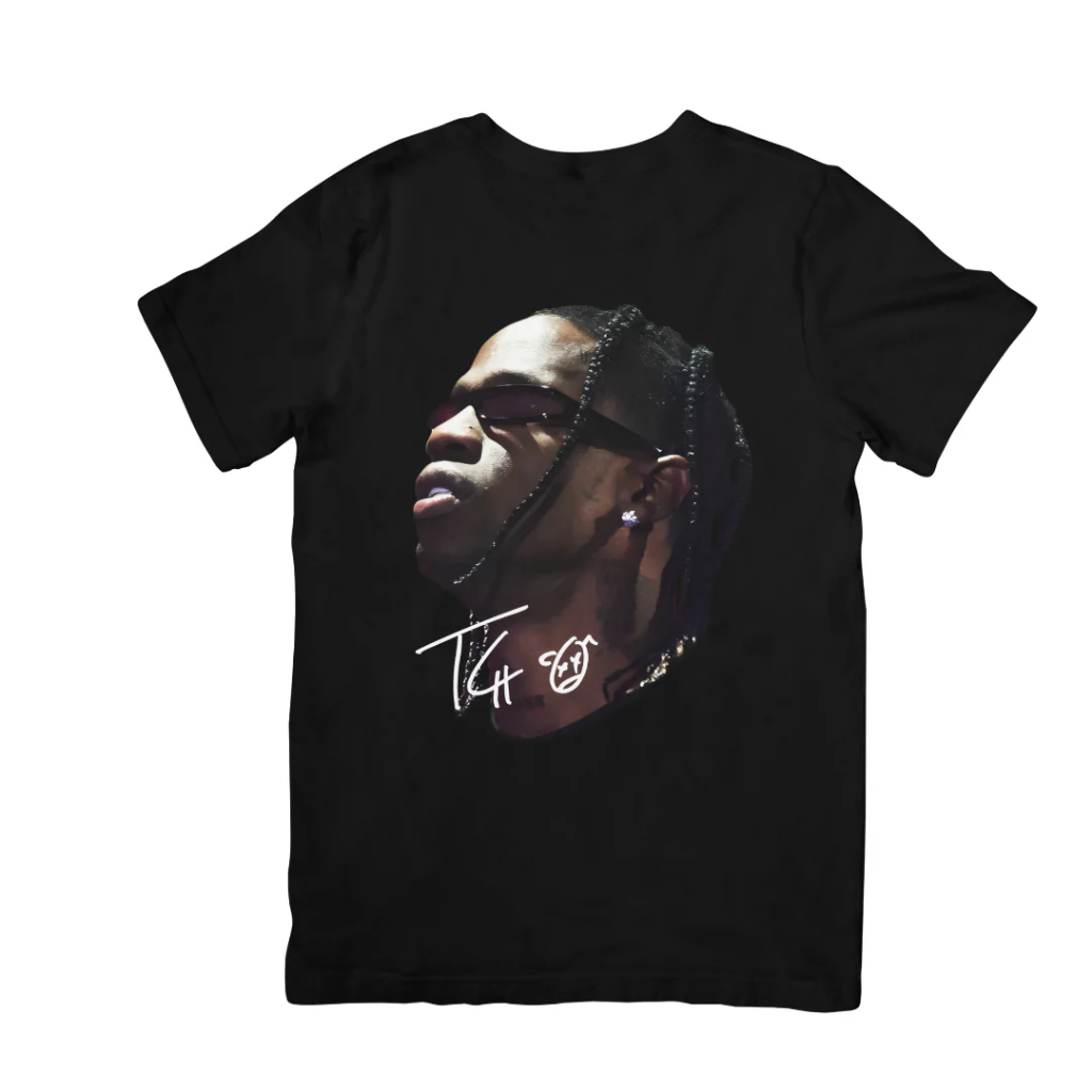 Camisa Premium Travis Scott La Flame Blusa Unissex Camiseta 100% Algodão
