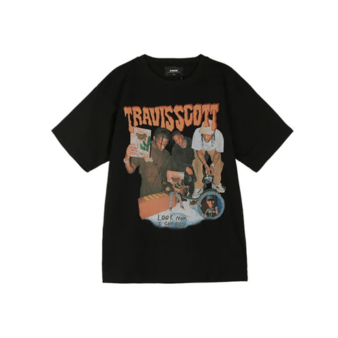 Camisa Premium Travis Scott Style Blusa Unissex Camiseta 100% Algodão