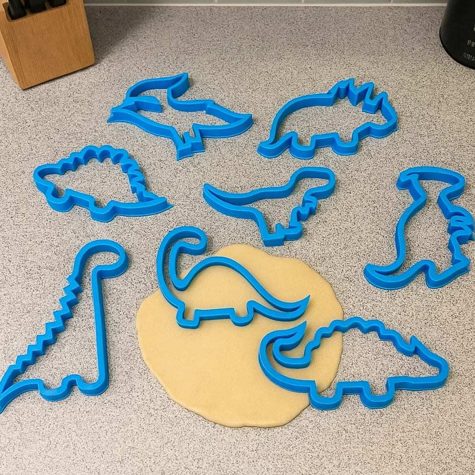 Kit Cortador De Bolacha Forma Infantil Dinossauro Confeitaria Criativa Biscoito Molde Temáticos Doce Caseiro Decoração