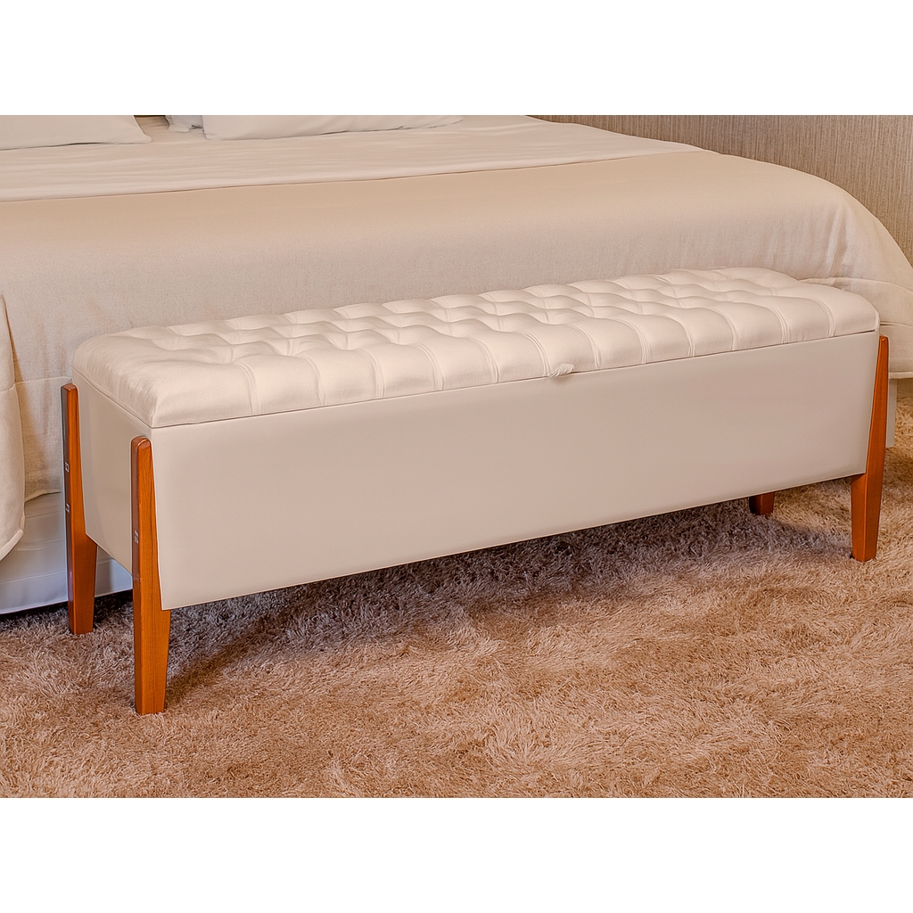 Recamier Baú Divã Estofado Solteiro Quarto Calçadeira Sapateira Organizador em Oferta na Shopee