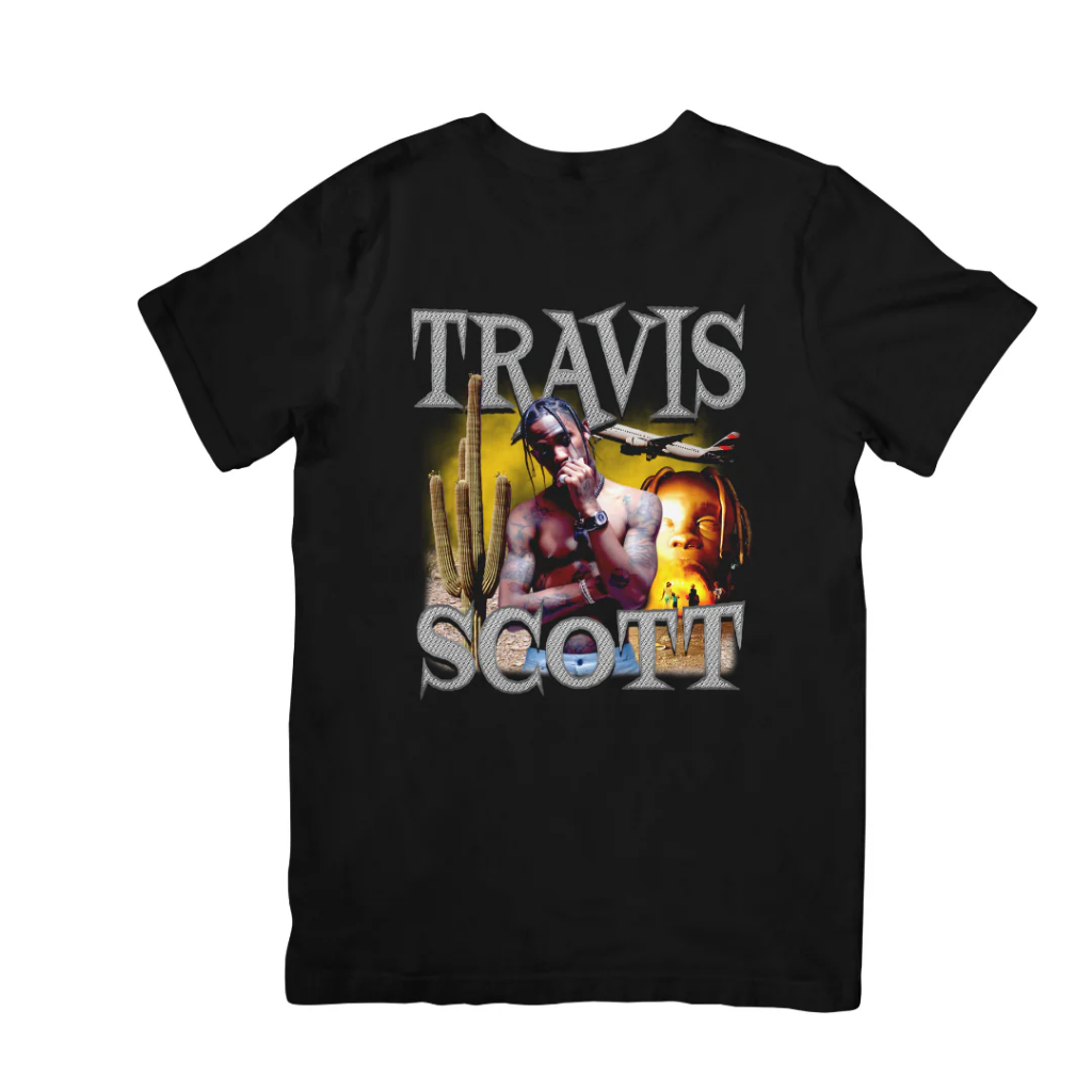 Camisa Premium Travis Scott Cacto Rapper Blusa Unissex Camiseta 100% Algodão