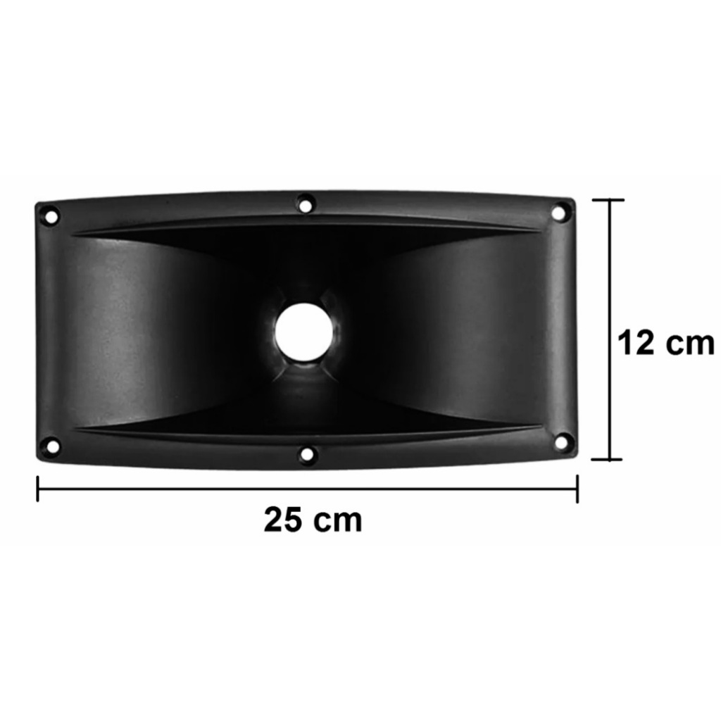Corneta para driver de rosca Ludovico LC23.25 para som profissional, automotivo, caixas bob