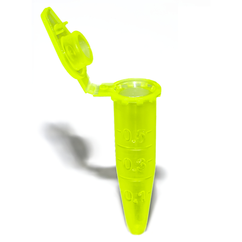 Microtubo Eppendorf 0,5 Capsula Pino PCT C/1000 UNI - AMARELO
