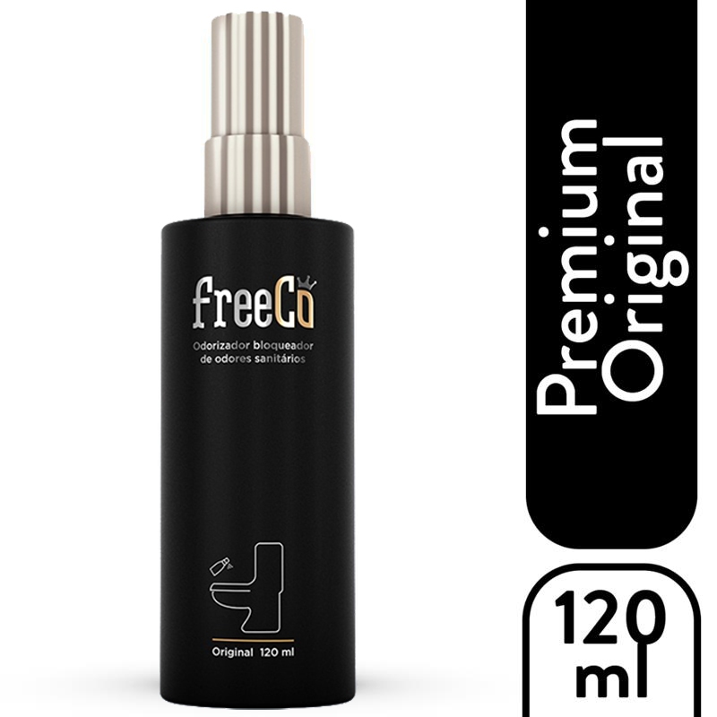 Bloqueador De Odores Sanitários - Freecô Premium Preto 120ml em Oferta na Shopee