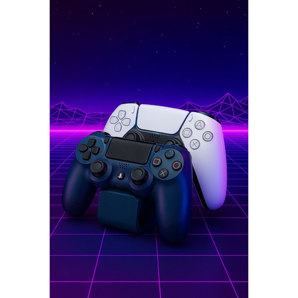 Suporte Duplo para Controles Vídeo Game PS4 Playstation – Organização Gamer com Estilo