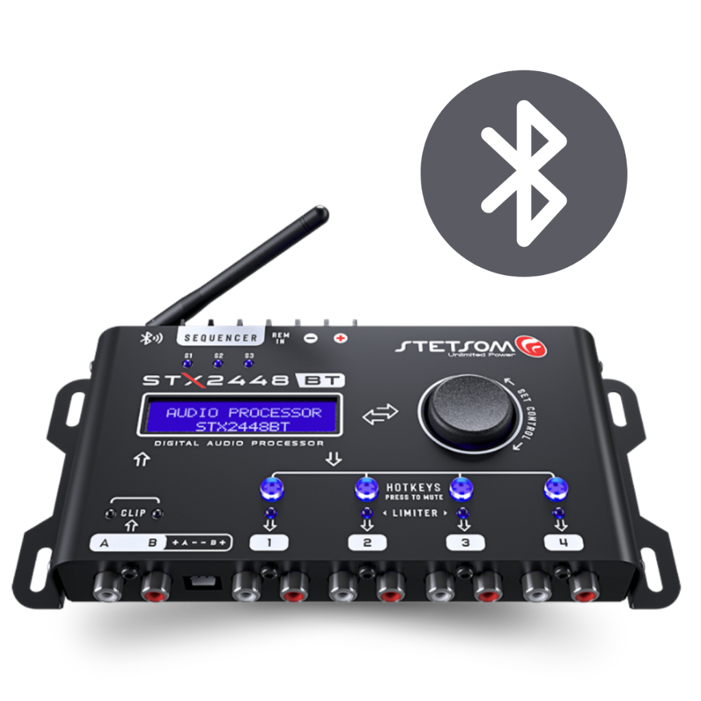 Processador De Áudio Stetsom Digital Equalizador Stx 2448 BT