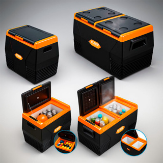 Geladeira Portátil Carro Caminhão Black 35L Ou 75L 12V/24V para Viagens, Camping e Caminhão - Elber em Oferta na Shopee