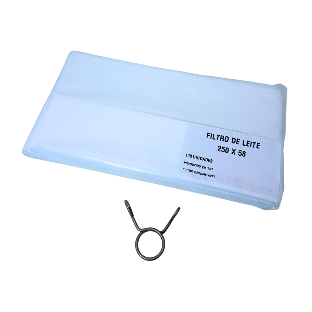 Kit Mola Inox Com Filtro de Leite 250X58 TNT Ordenha
