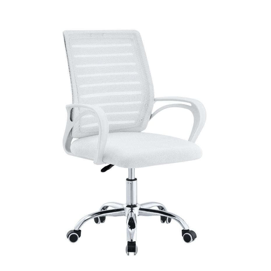 Cadeira Escritório Giratória Office Zebrada Estofado Mesh Evolux Oficial - Home & Living