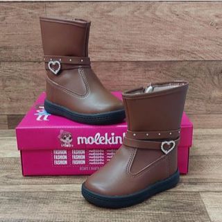 BOTA COTURNO CANO ALTO MOLEKINHA FIVELA ESTILOSA INFANTIL MENINA FEMININO em Oferta na Shopee