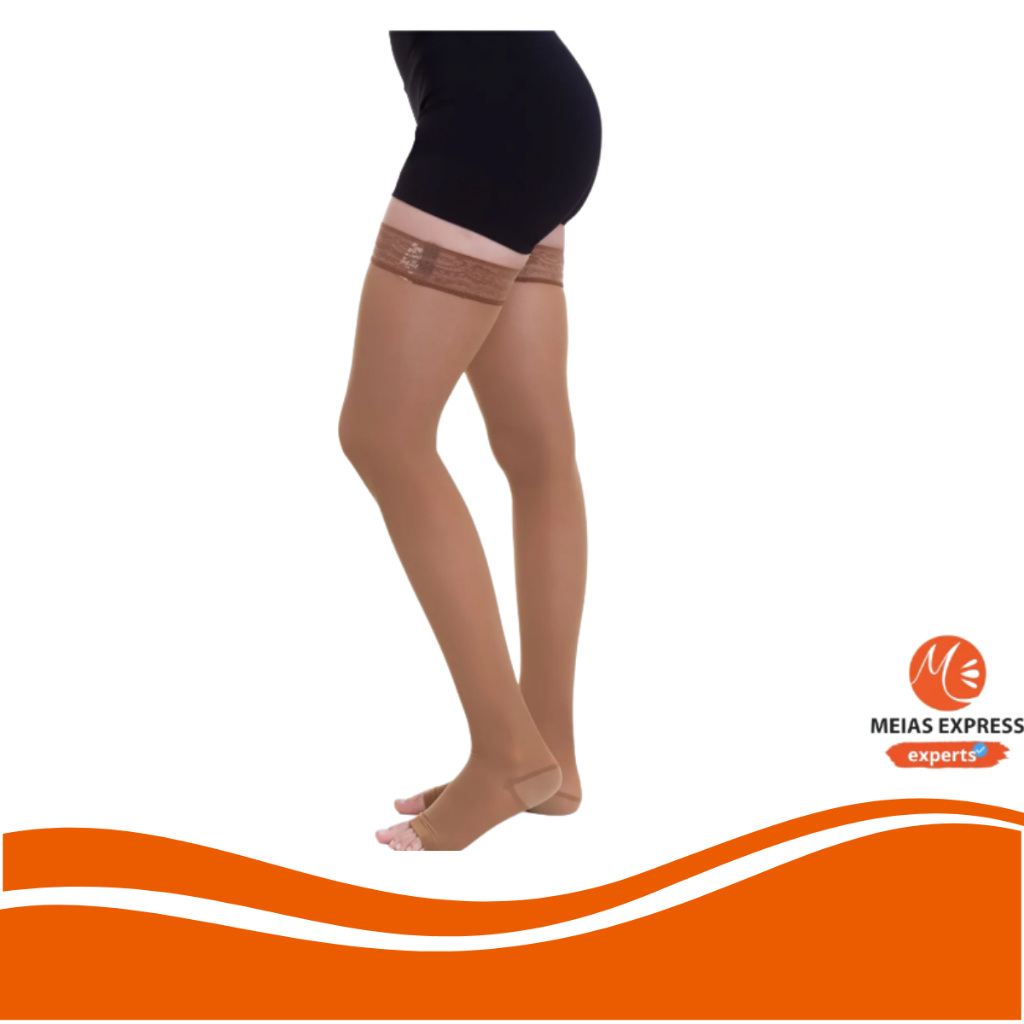 Meia Venosan 6000, 30-40 mmHg, 7/8 Meia Coxa Cor: Bronze