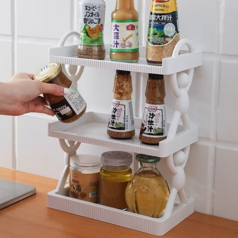 Organizador Multicamadas Boneco com Adesivo Plástico para Banheiro e Cozinha