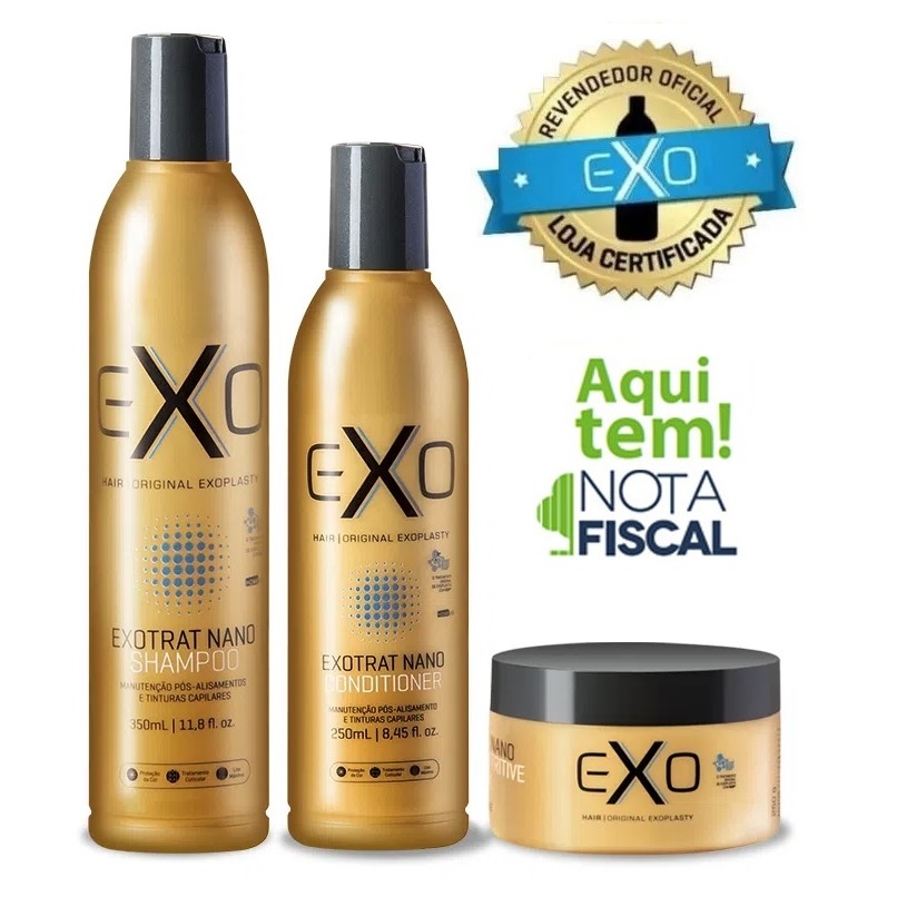 Exo Hair Kit De Manutenção Exoplastia Exotrat em Oferta na Shopee