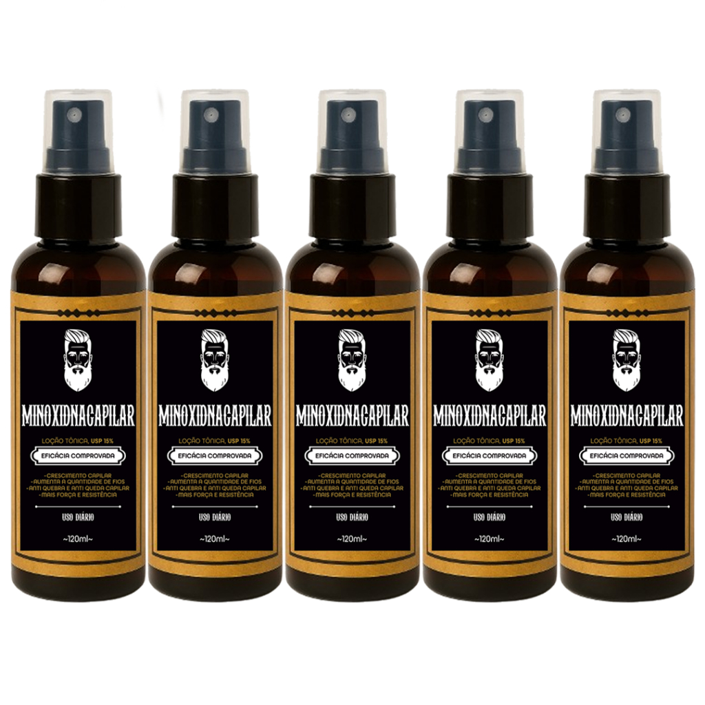 Kit 5x Tonico Pro Barba 120ml Serum para Crescimento de Cabelo Barba e Sobrancelha Crescimento Rápido Envio Imediato em Oferta na Shopee