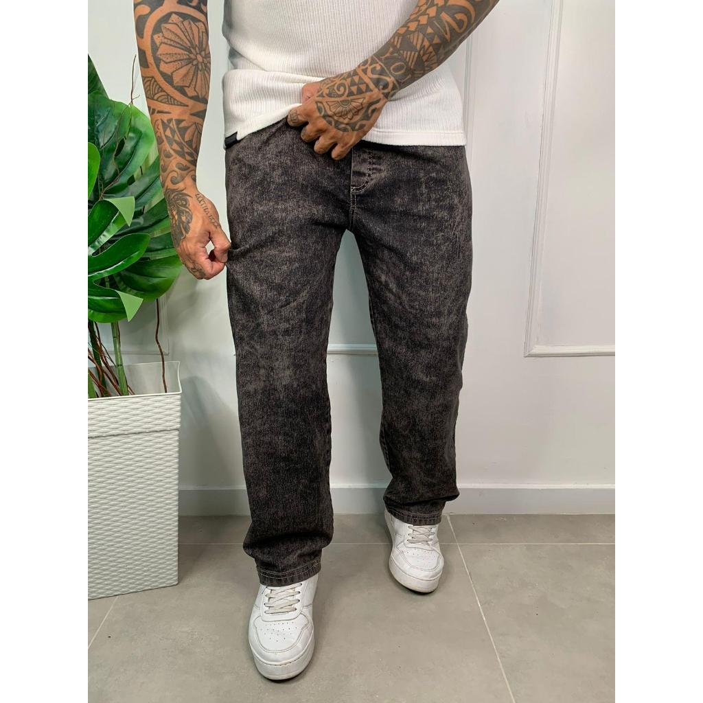 Calça Jeans Balão Larga Streetwear – Diversos Modelos e Cores Modernas