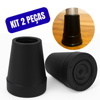 Kit 2 Ponteira Pé De Borracha 7/8" (2,2cm) ou 3/4" (1,9cm) Muleta Bengala Andador e Auxiliar em Oferta na Shopee