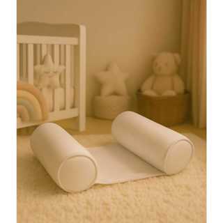 Rolinho Segura Bebê Todo Branco Segura Bebe P/ Berço Branco em Oferta na Shopee