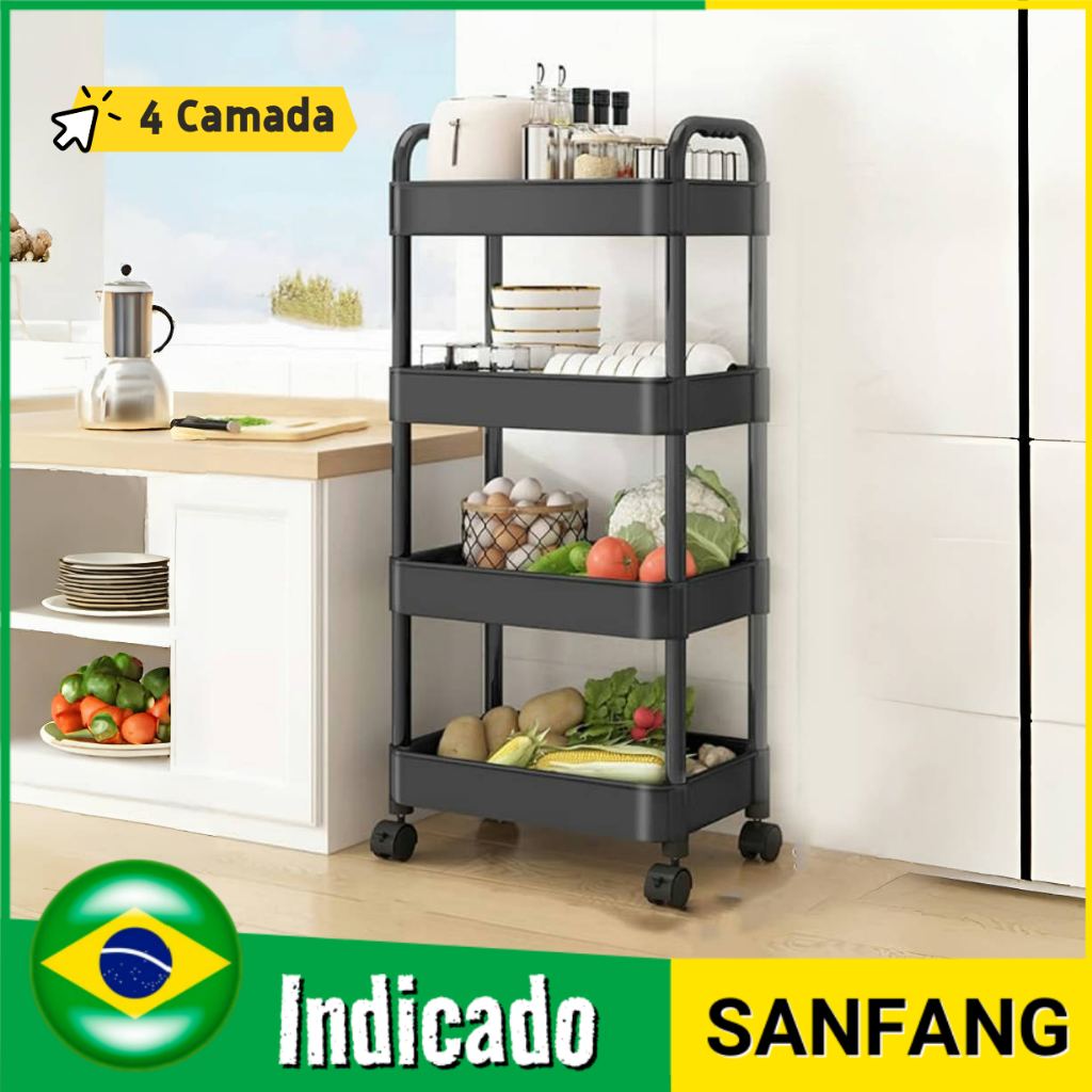 Armário Multiuso com Rodinhas para Cozinha: Onde Comprar | BuscaProdutos