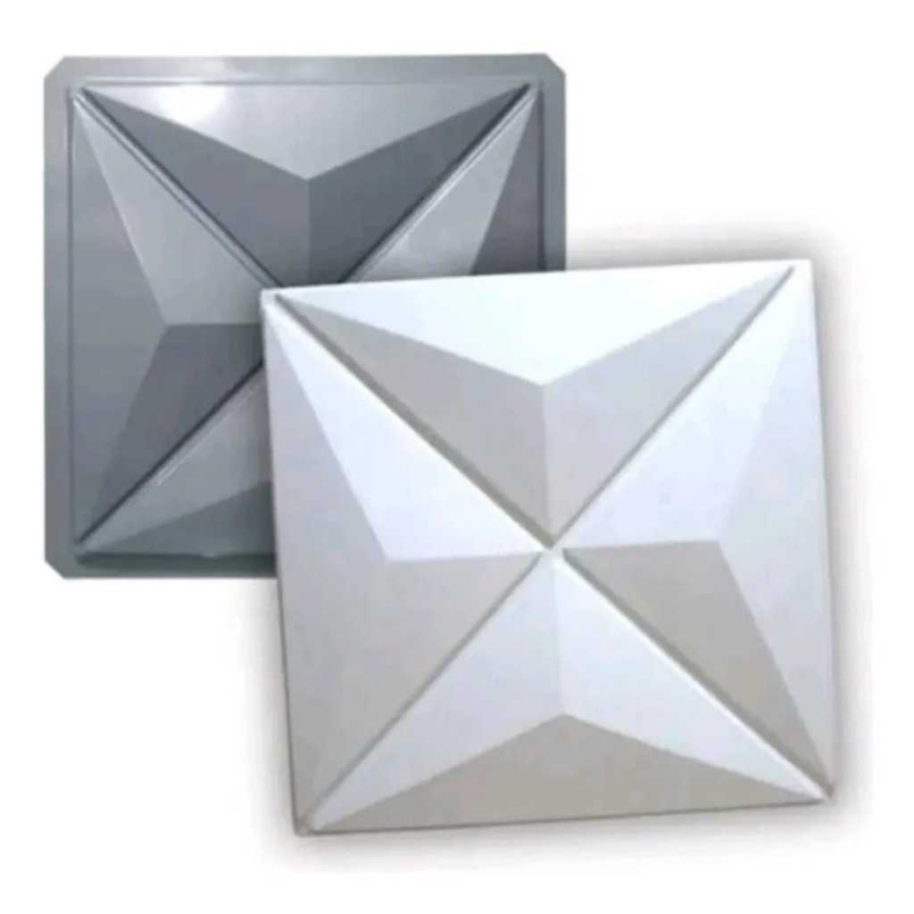 Molde Forma ABS Parede 3D Placa Cullinans 40x40cm gesso Cimento Cd069