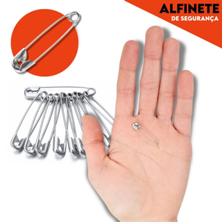 Alfinete de Segurança - Ouro/Prata - Pacote com 100/50 UN - Uso Doméstico e Artesanal - SHEFA! em Oferta na Shopee
