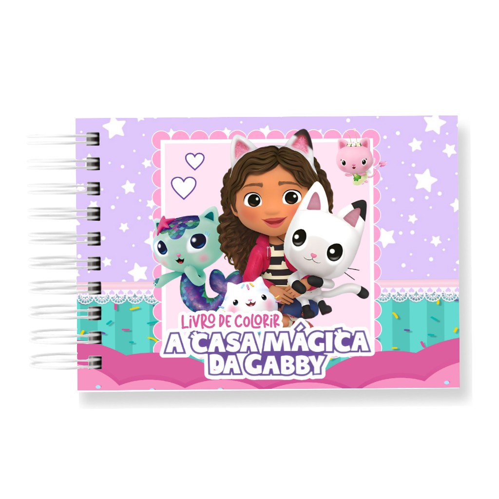 Livro de Colorir A CASA MAGICA DA GABBY 50 Folhas 180G Caderno de Desenho Pintura Coloring Book SEM PERSONALIZAÇÃO em Oferta na Shopee