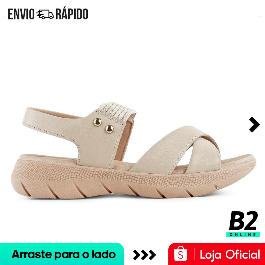 Sandália Usaflex Plataforma Tira Elástico Feminina 100% Original Com Nota Fiscal e Garantia em Oferta na Shopee