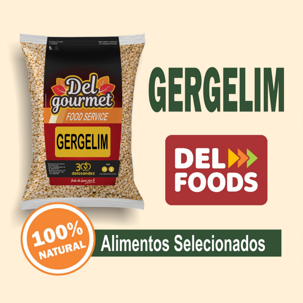Semente Gergelim 100% Natural Fonte de Fibras e Ideal Para Receitas Saudáveis em Oferta na Shopee