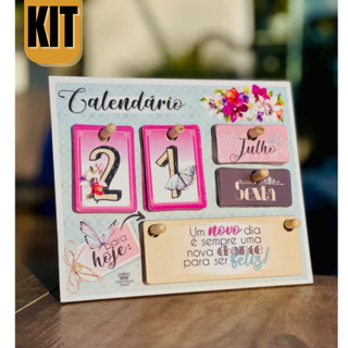 KIT 2 Calendário Permanente de mesa Decorativo Frases Motivacionais em Oferta na Shopee