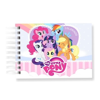 Livro de Colorir MY LITTLE PONEY 50 Folhas 180G Caderno de Desenho Pintura Coloring Book SEM PERSONALIZAÇÃO