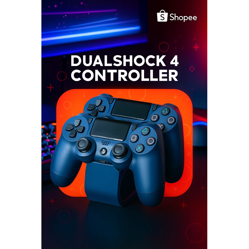 Suporte para Controle PS4/5 em Impressão 3D–Design Moderno Gamer, Ideal para Organização e Decoração