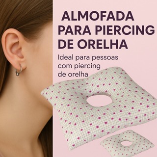 Almofada Para Dormir Piercing Brinco Fone de Ouvido Orelha em Oferta na Shopee