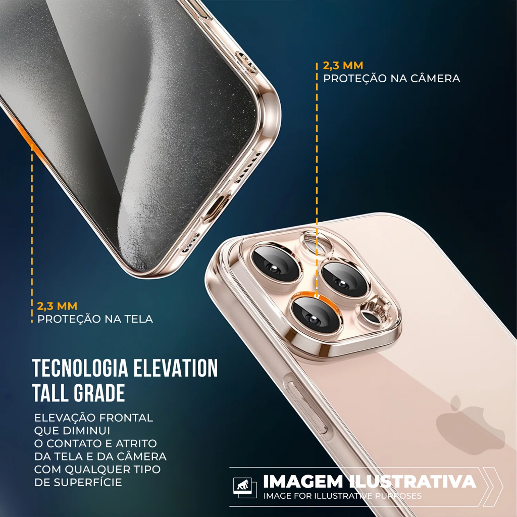 Capa Case Capinha de Acrílico p/ Galaxy S25 Ultra Crystal Slim Gshield – Transparente e Não Amarela — imagem 2 de 2