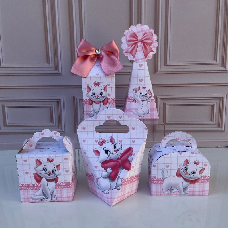 *PEGUE E MONTE* lembrancinhas personalizados para festa aniversário gata gatinha Marie