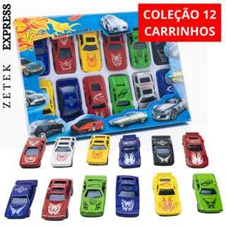 Kit Carrinhos Coleção 12 Peças Brinquedo Crianças Brincar Presente em Oferta na Shopee