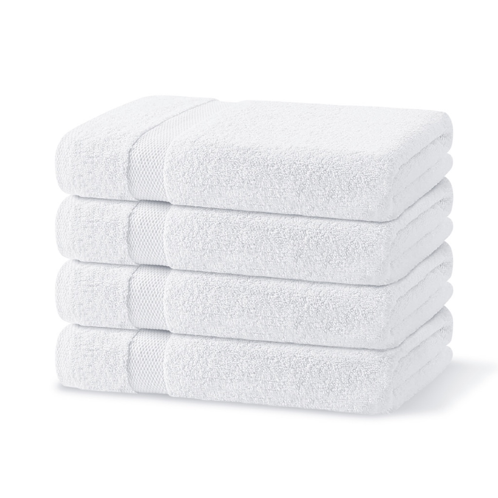 Kit Toalhas Grandes Premium Brancas 90% Algodão Hotel Casa Comercial Atacado Extrema Qualidade