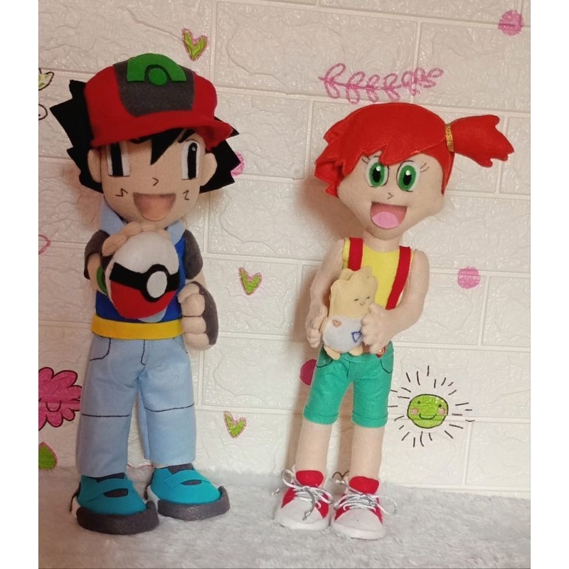 Kit Feltro Pokémon - Ash e Misty com Togepi