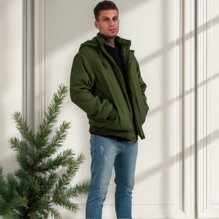 Casaco Masculino Camurça Quente Pelinho Frio Sarja Zípe Top Marrom Preto Jaqueta Sarja Camurça