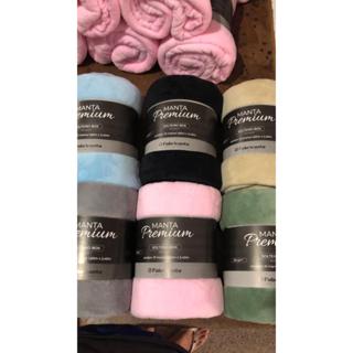 Manta Premium Solteiro Box 1,60 x 2,25 Lisa em Oferta na Shopee