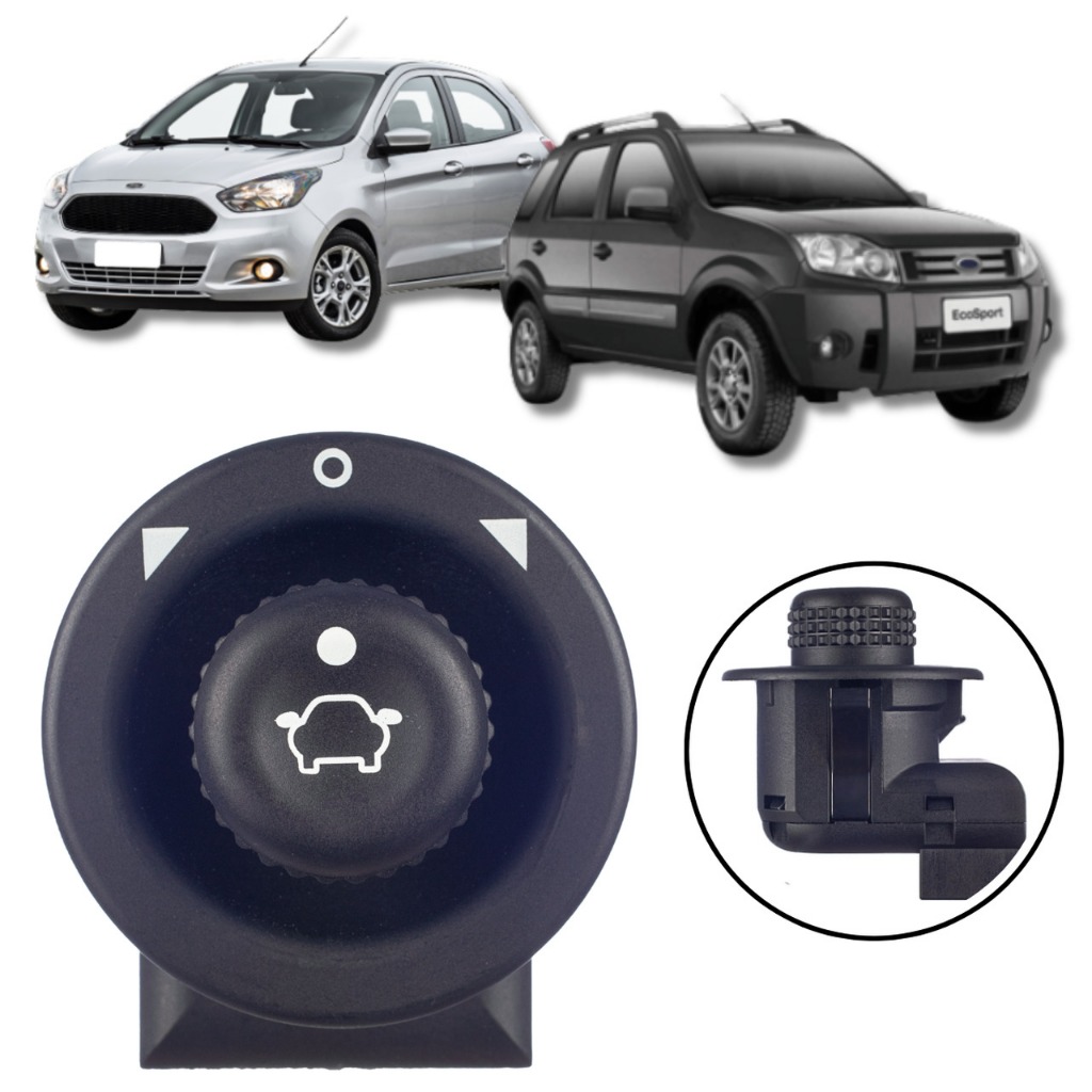 BOTÃO INTERRUPTOR RETROVISOR ELÉTRICO FORD KA 2014/ FIESTA ECOSPORT