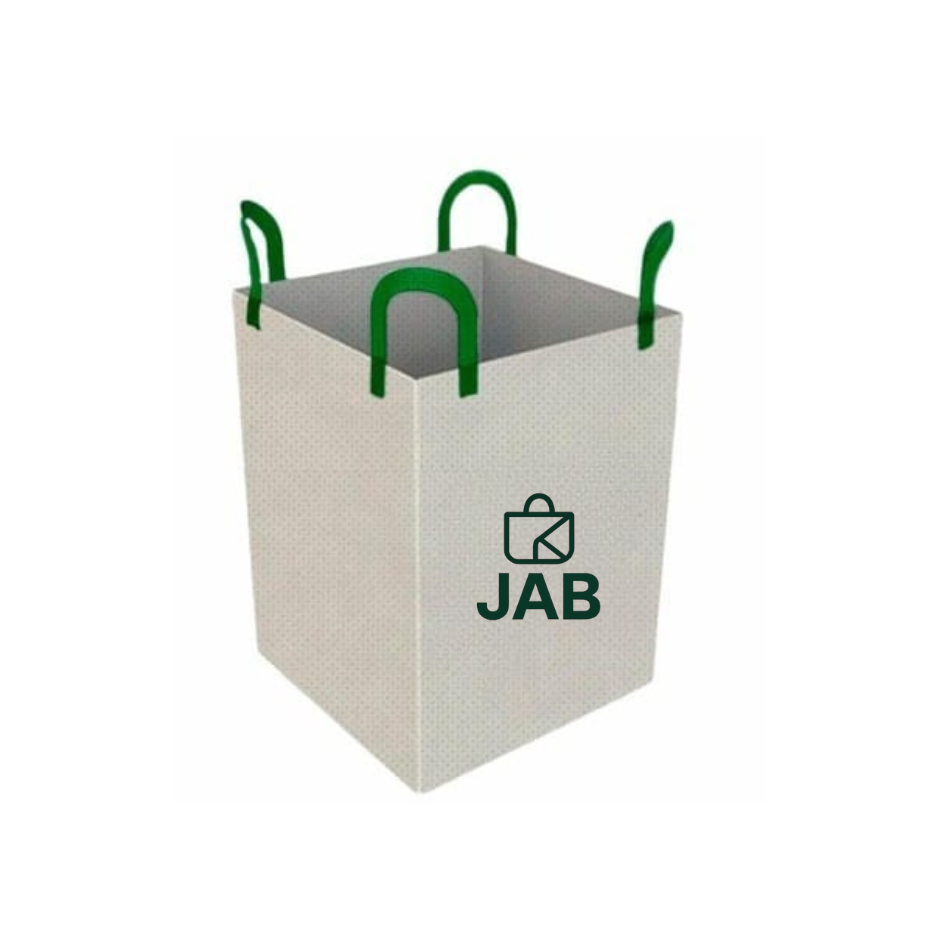 1 Big Bag De Entulho 500kg 90x90x70 fundo fechado boca aberta